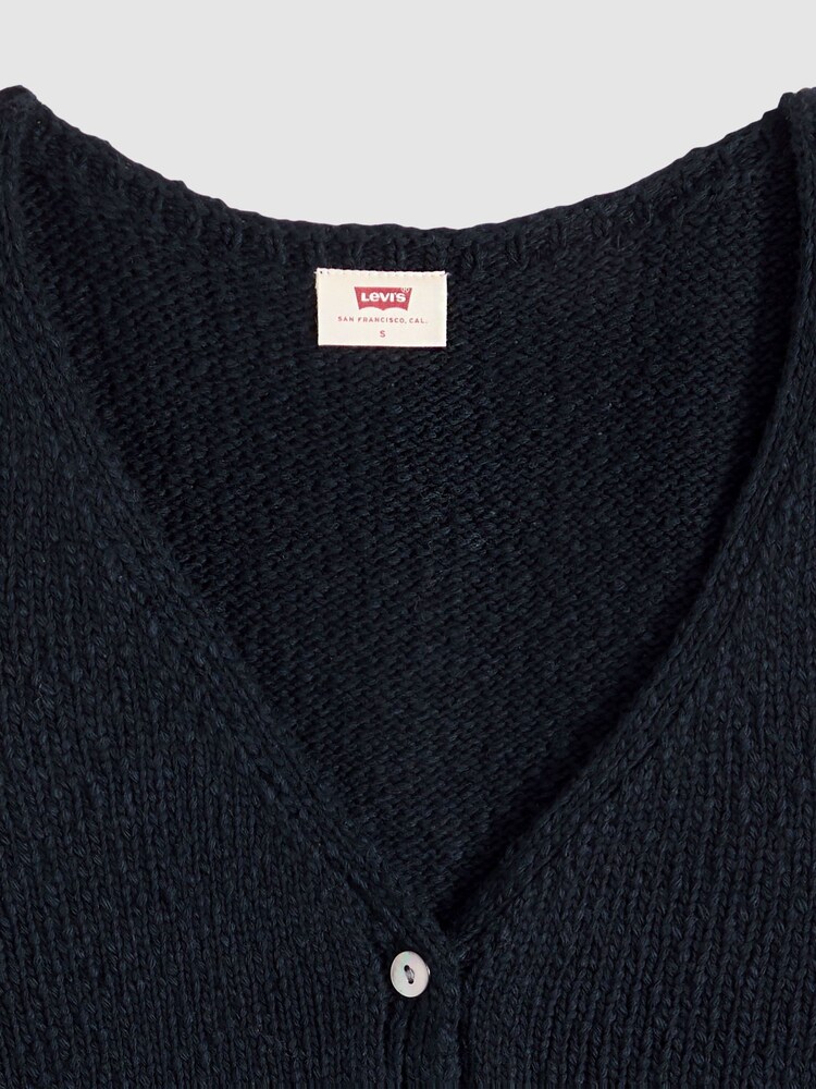 Levi's® Black Helen Mini Boucle Vest - Image 6 of 6