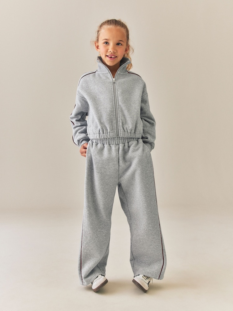 Grey Zip Through Sweatshirt (3-16yrs) - Image 2 of 8 Grey Zip Through Sweatshirt (3-16yrs) - Image 2 of 8