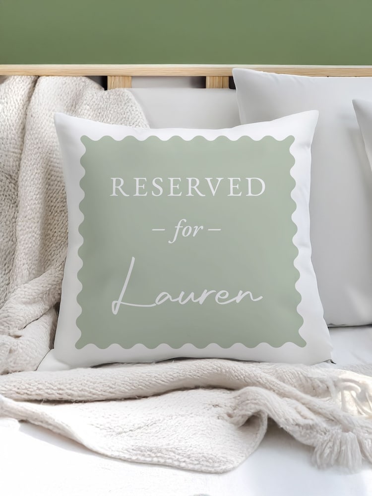 Personalised Reserved For Cushion by PMC - Image 1 of 3