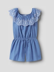 Name It Purple Embroidered Playsuit - Image 1 of 3