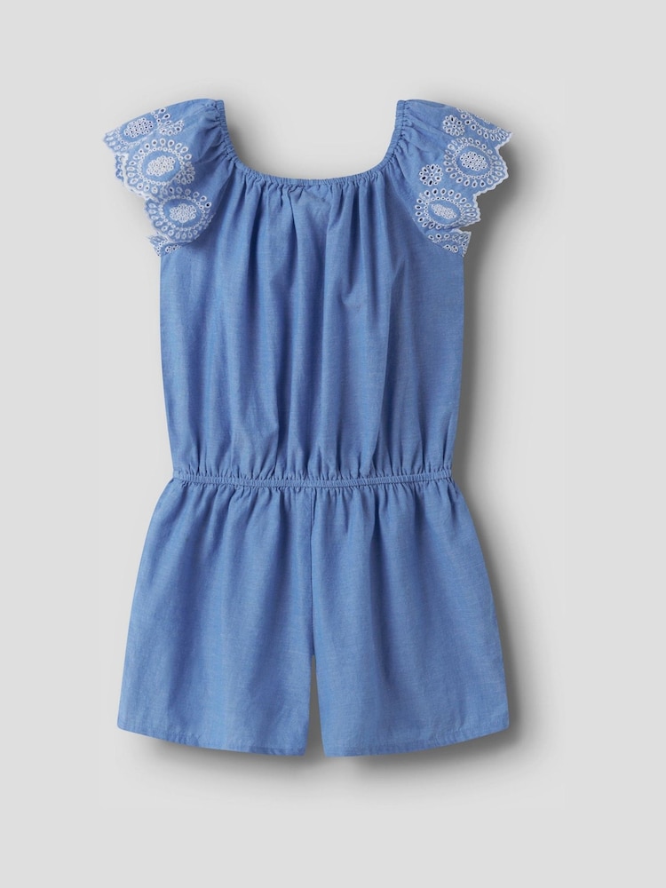 Name It Purple Embroidered Playsuit - Image 2 of 3