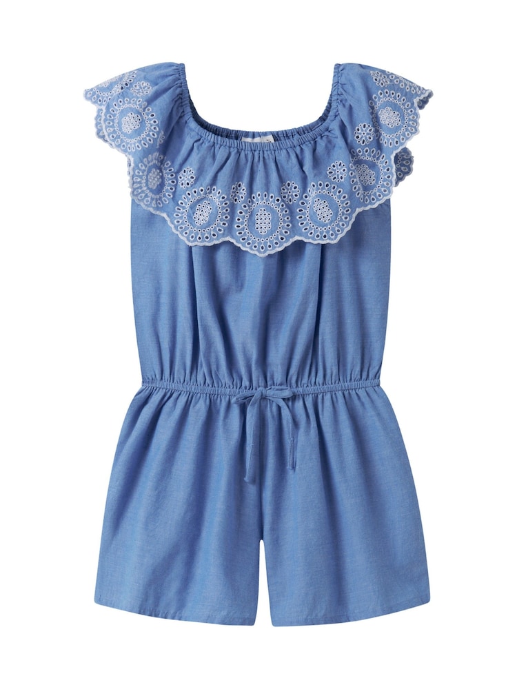 Name It Purple Embroidered Playsuit - Image 3 of 3