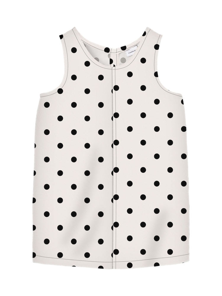 Name It White Polka Dot Denim Vest - Image 1 of 1