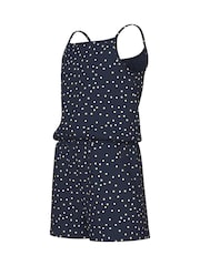 Name It Polka Dot Print Blue Sleeveless Short Playsuit - Image 3 of 3
