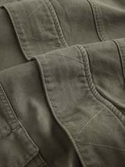 Khaki Green Funnel Neck Jacket - Image 3 of 3