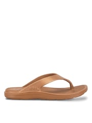 Totes Gold Solbounce Toe Post Flip Flops Sandals - Image 2 of 5