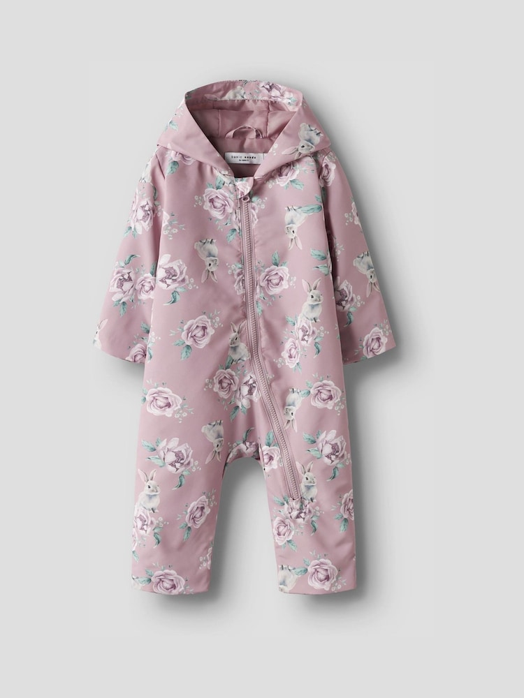 Αδιάβροχη ολόσωμη φόρμα Name It με φλοράλ σχέδια - Εικόνα 1 από 5