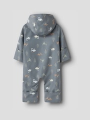 Name It Grey Tractor Waterproof Pramsuit - Image 2 of 5