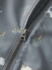 Name It Grey Tractor Waterproof Pramsuit - Image 4 of 5