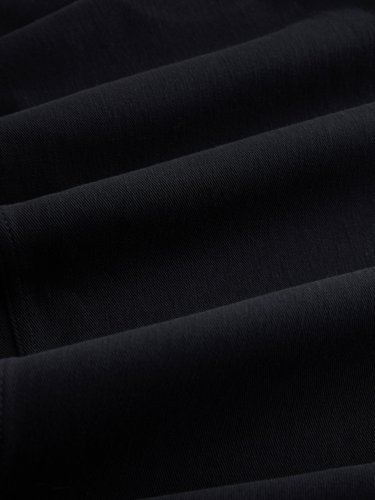 Black Barrel Leg Denim Jersey Trousers - Image 8 of 8