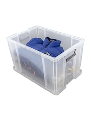 Whitefurze Clear Stackable Set of 6 Multiple Size Storage Boxes - Image 5 of 5