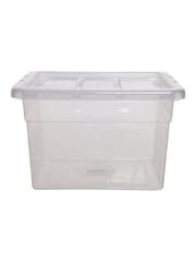 Whitefurze Set of 2 Clear 40cm Storage Boxes - Image 3 of 3