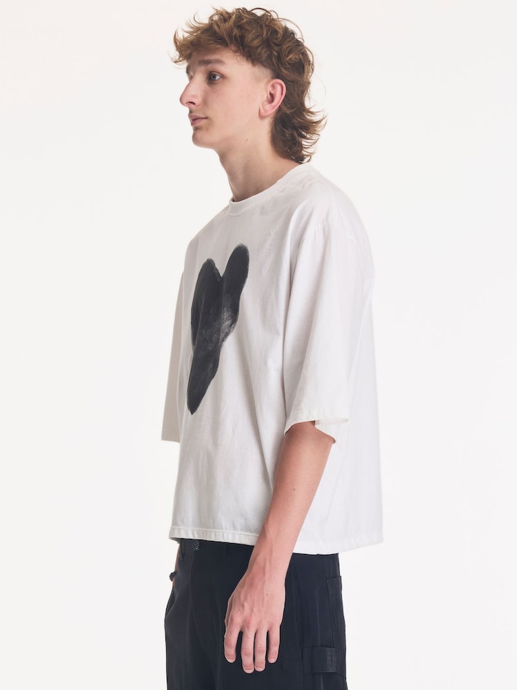 Religion White Heart Crop T-Shirt - Image 4 of 4