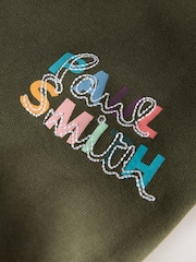 Колір хакі - Paul Smith Junior Graphic Sweatshirt and Joggers Set - Image 15 of 16