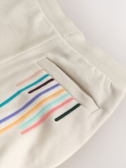 Paul Smith Junior 자수 스트라이프 스웨트셔츠와 조거 팬츠 세트 - 8의 이미지 3