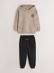 Paul Smith Junior Stone/Black Graphic Hoodie and Joggers Set - Image 1 of 9