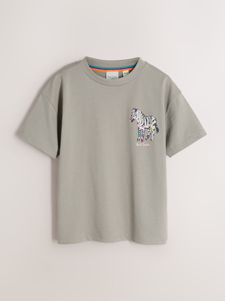 Paul Smith Junior Black/Grey/Burgundy Graphic T-Shirts 3 Pack - Image 2 of 9