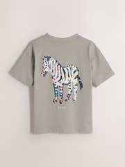 Paul Smith Junior Black/Grey/Burgundy Graphic T-Shirts 3 Pack - Image 3 of 9