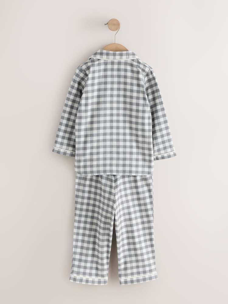Grey/Ecru Check Christmas Matching Family Pyjamas (9mths-16yrs) - Image 2 of 4