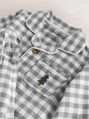 Grey/Ecru Check Christmas Matching Family Pyjamas (9mths-16yrs) - Image 3 of 4