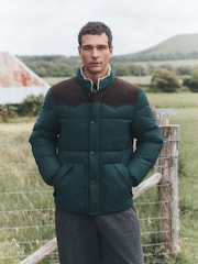 Grün - Western Style Quilted Puffer Jacket - Bild 4 von 7