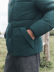 Grün - Western Style Quilted Puffer Jacket - Bild 6 von 7