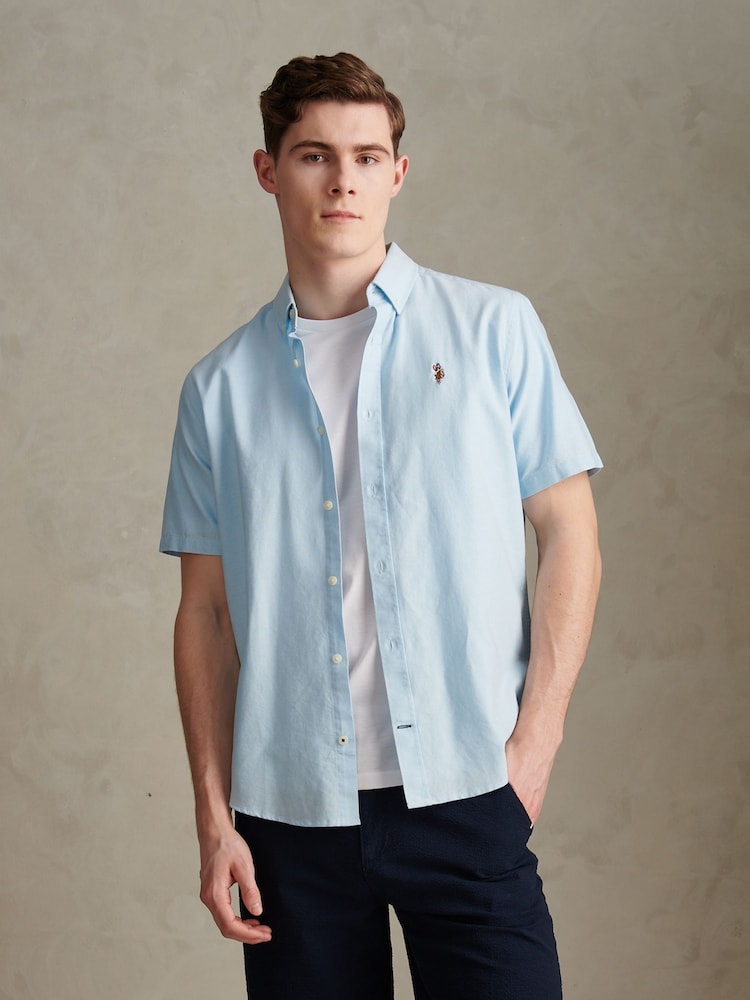 U.S. Polo Assn kortermet Oxford-skjorte - Bilde 1 av 8