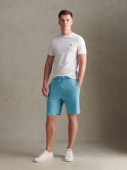 U.S. Polo Assn Blue Double Horsemen Sweat Shorts - Image 2 of 8