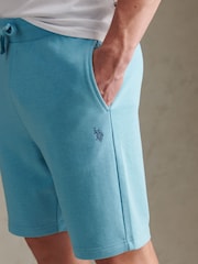 U.S. Polo Assn Blue Double Horsemen Sweat Shorts - Image 3 of 8