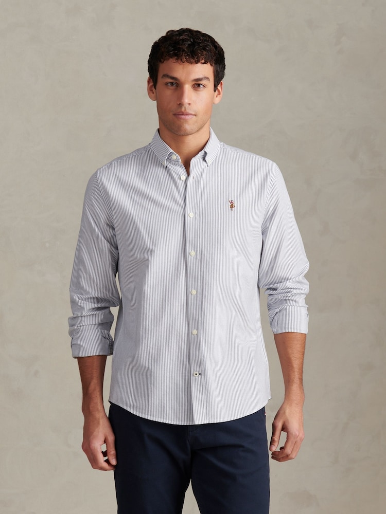 U.S. Polo Assn Oxford Stripe Shirt - صورة 1 من 8 U.S. Polo Assn Oxford Stripe Shirt - صورة 1 من 8