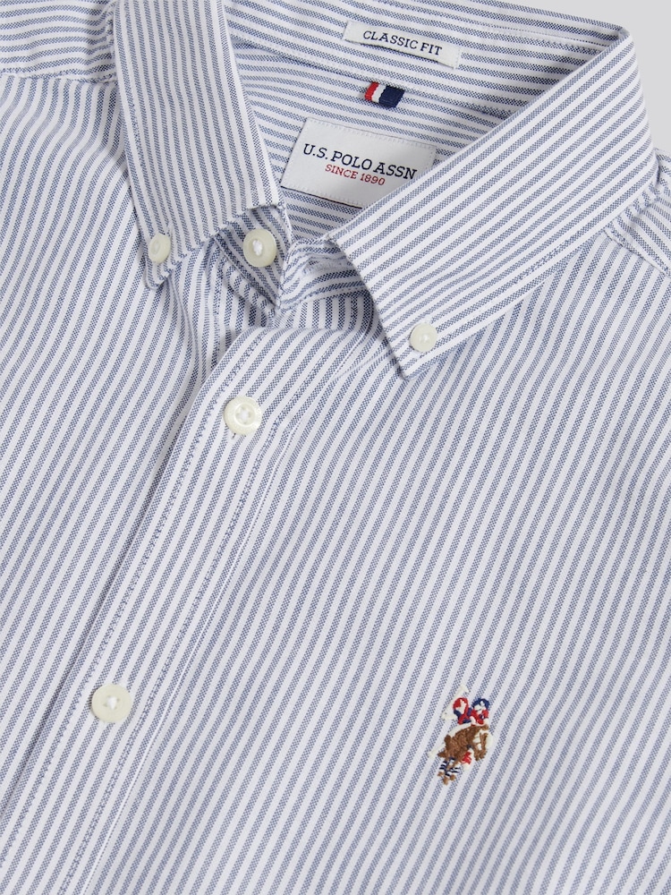 U.S. Polo Assn Oxford Stripe Shirt - صورة 8 من 8 U.S. Polo Assn Oxford Stripe Shirt - صورة 8 من 8