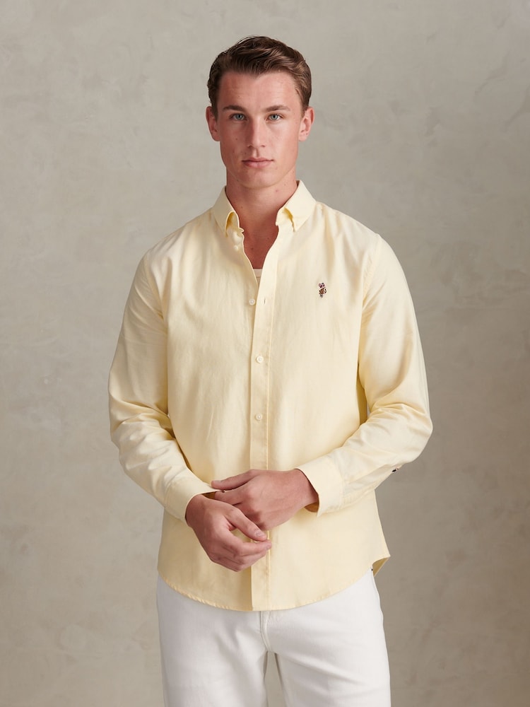 U.S. Polo Assn Cream Peached Oxford Shirt - Image 1 of 9