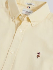 U.S. Polo Assn Cream Peached Oxford Shirt - Image 9 of 9