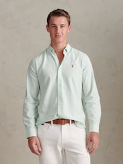 U.S. Polo Assn Light Green Peached Oxford Shirt - Image 1 of 10