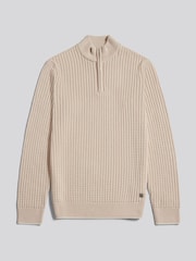 U.S. Polo Assn Open Knit Quarter Zip Funnel Jumper - Imaginea 1 din 3