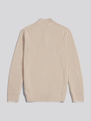 U.S. Polo Assn Open Knit Quarter Zip Funnel Jumper - Imaginea 2 din 3