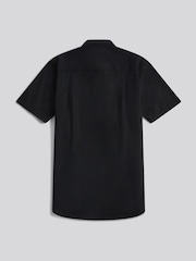 U.S. Polo Assn Black Linen Blend Short Sleeve Shirt - Image 2 of 3