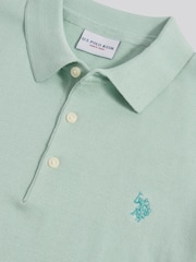 U.S. Polo Assn. Green Mens Combed Cotton Polo Shirt - Image 7 of 7