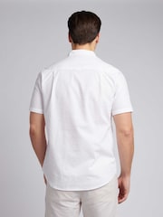U.S. Polo Assn White Linen Blend Short Sleeve Shirt - Image 2 of 7