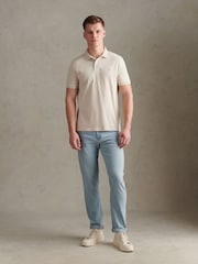 U.S. Polo Assn Natural Double Horsemen Polo Shirt - Image 3 of 8