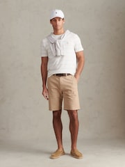U.S. Polo Assn Cream Terry Stripe T-Shirt - Image 3 of 7