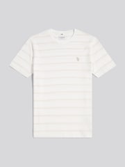 U.S. Polo Assn Cream Terry Stripe T-Shirt - Image 5 of 7