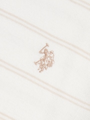 U.S. Polo Assn Cream Terry Stripe T-Shirt - Image 7 of 7