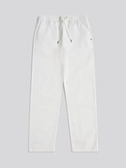 白色 - U.S. Polo Assn Linen Blend Drawstring Trousers - 圖片 6/9
