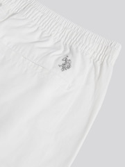 白色 - U.S. Polo Assn Linen Blend Drawstring Trousers - 圖片 8/9