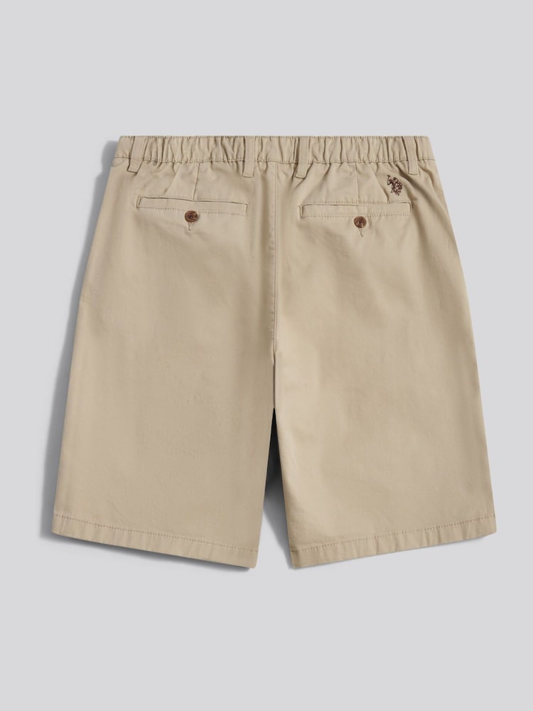 U.S. Polo Assn Comfort Waist Classic Chino Shorts - Imaginea 2 din 4