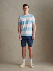 U.S. Polo Assn. Blue Wide Stripe T-Shirt - Image 3 of 7