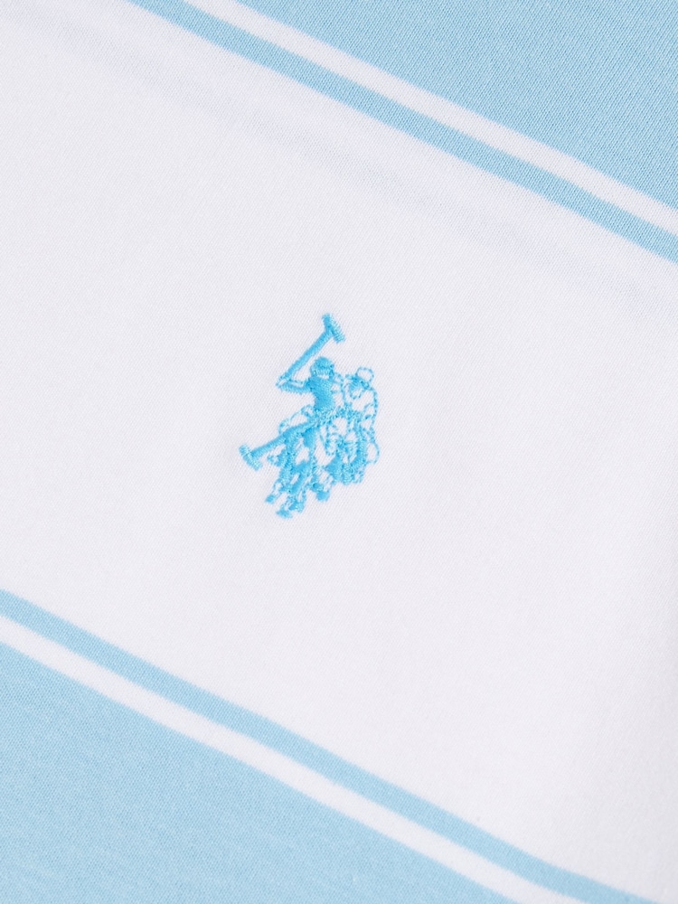 U.S. Polo Assn. Blue Wide Stripe T-Shirt - Image 7 of 7 U.S. Polo Assn. Blue Wide Stripe T-Shirt - Image 7 of 7
