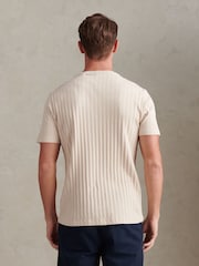 U.S. Polo Assn. Vertical Texture Loose Knit T-Shirt - Imaginea 4 din 7