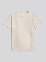 U.S. Polo Assn. Vertical Texture Loose Knit T-Shirt - Imaginea 5 din 7